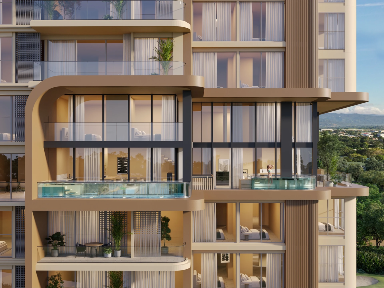 Bosco di Santa María residence and balcony
