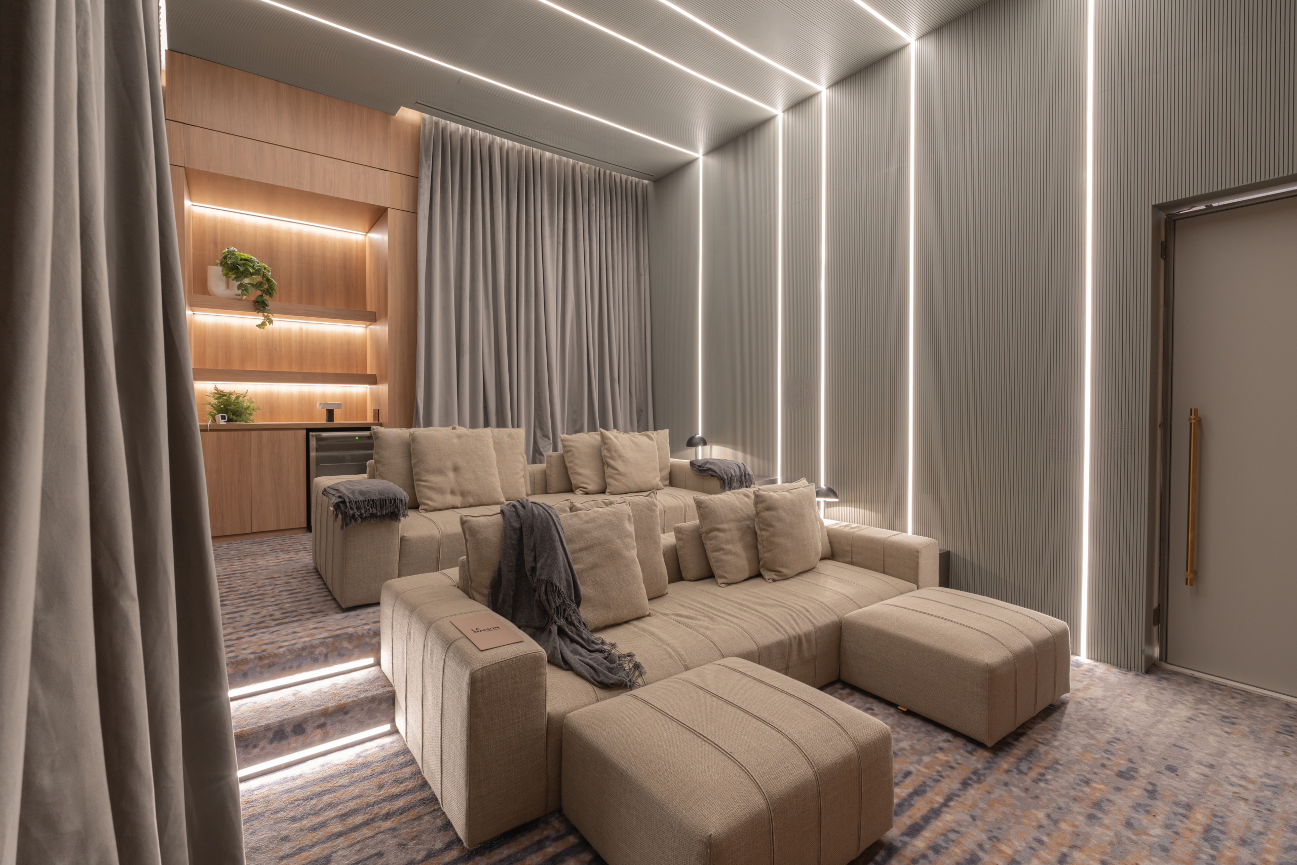 Private theater at La Maison by Fendi Casa
