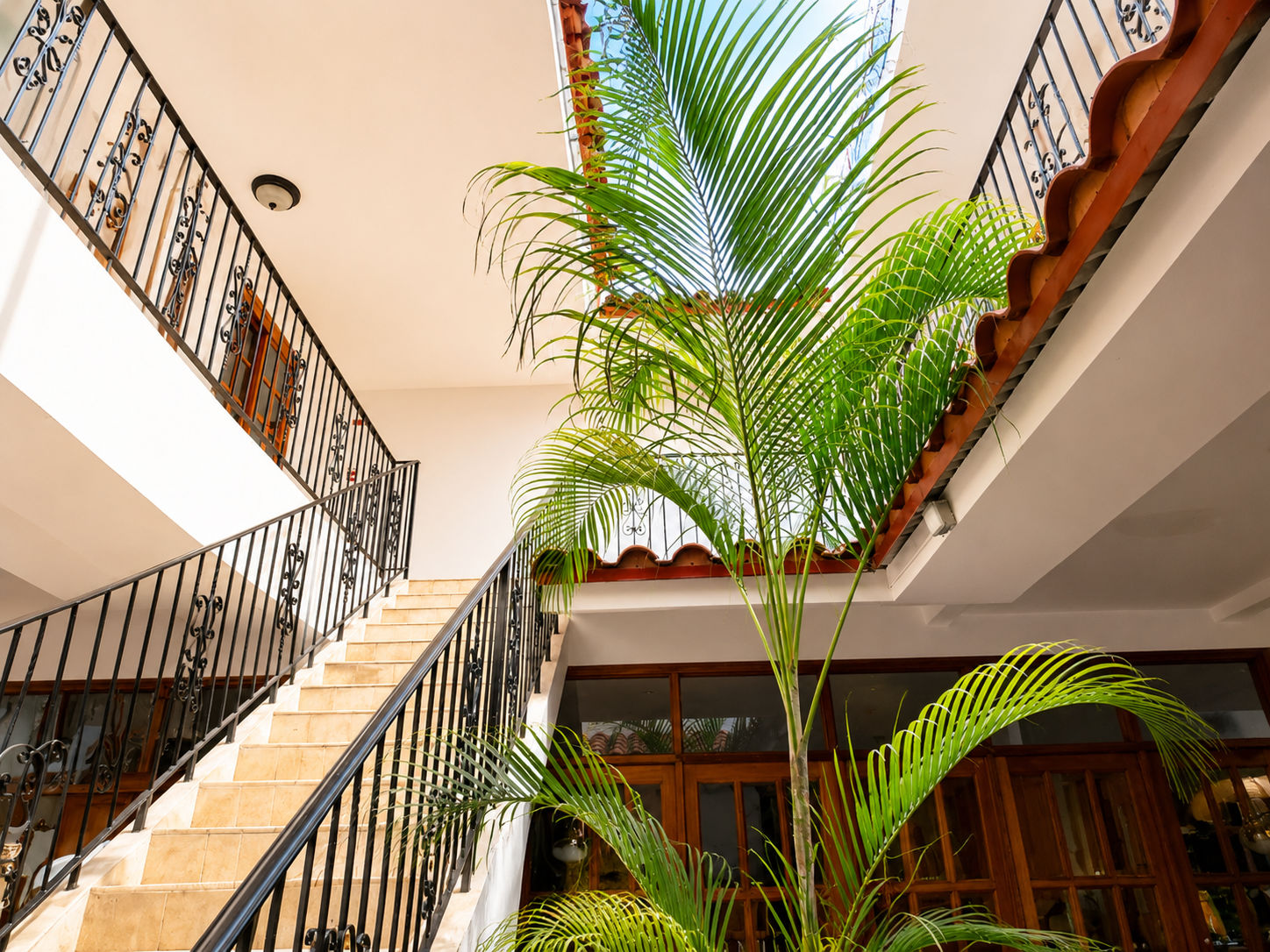Interior courtyard in Casco Viejo residence