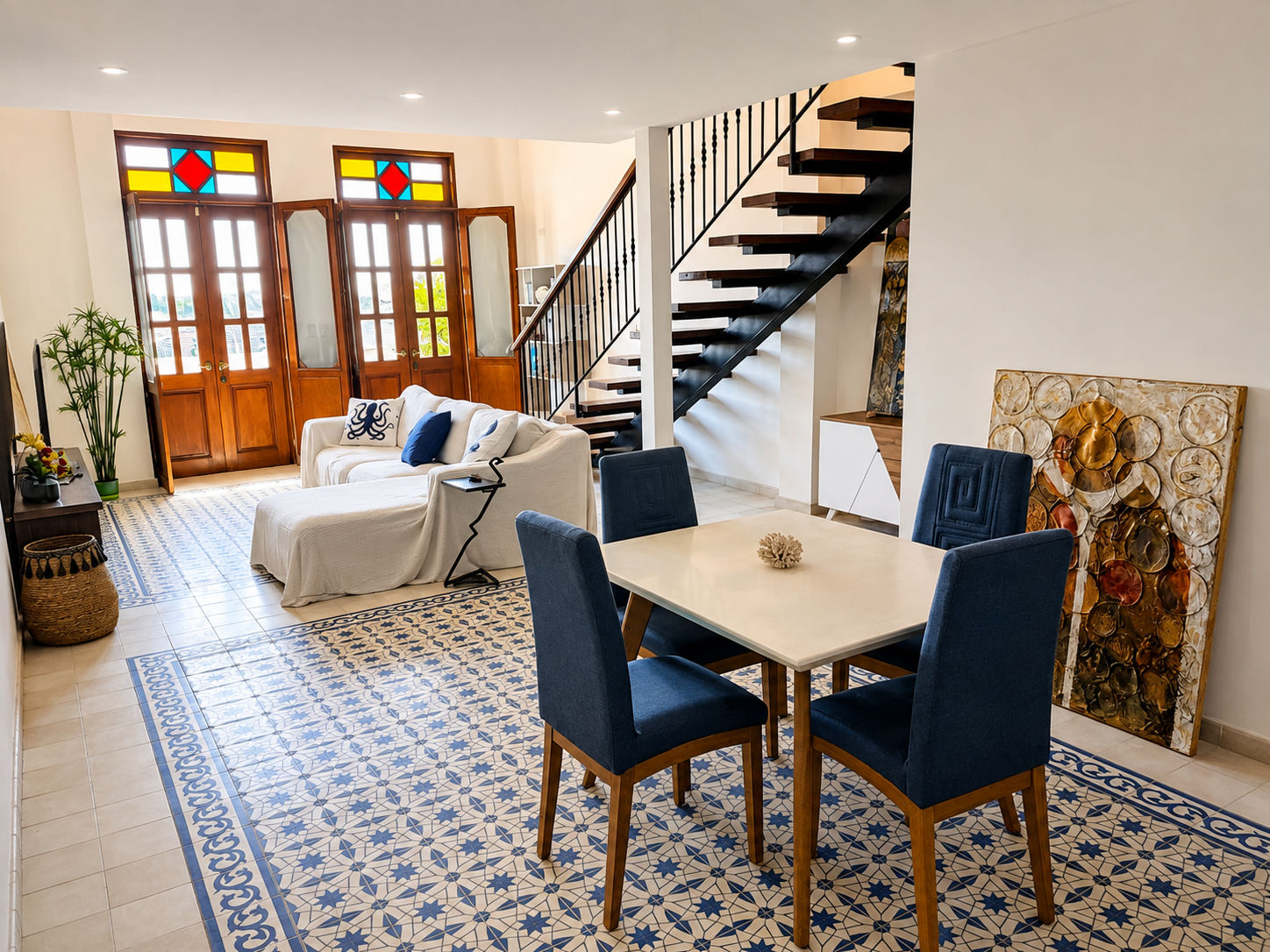 Living area in Casco Viejo residence