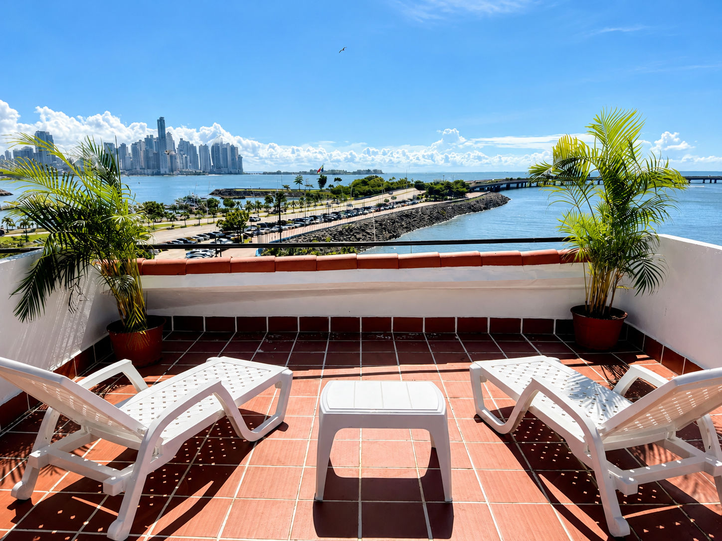 Outdoor terrace in Casco Viejo
