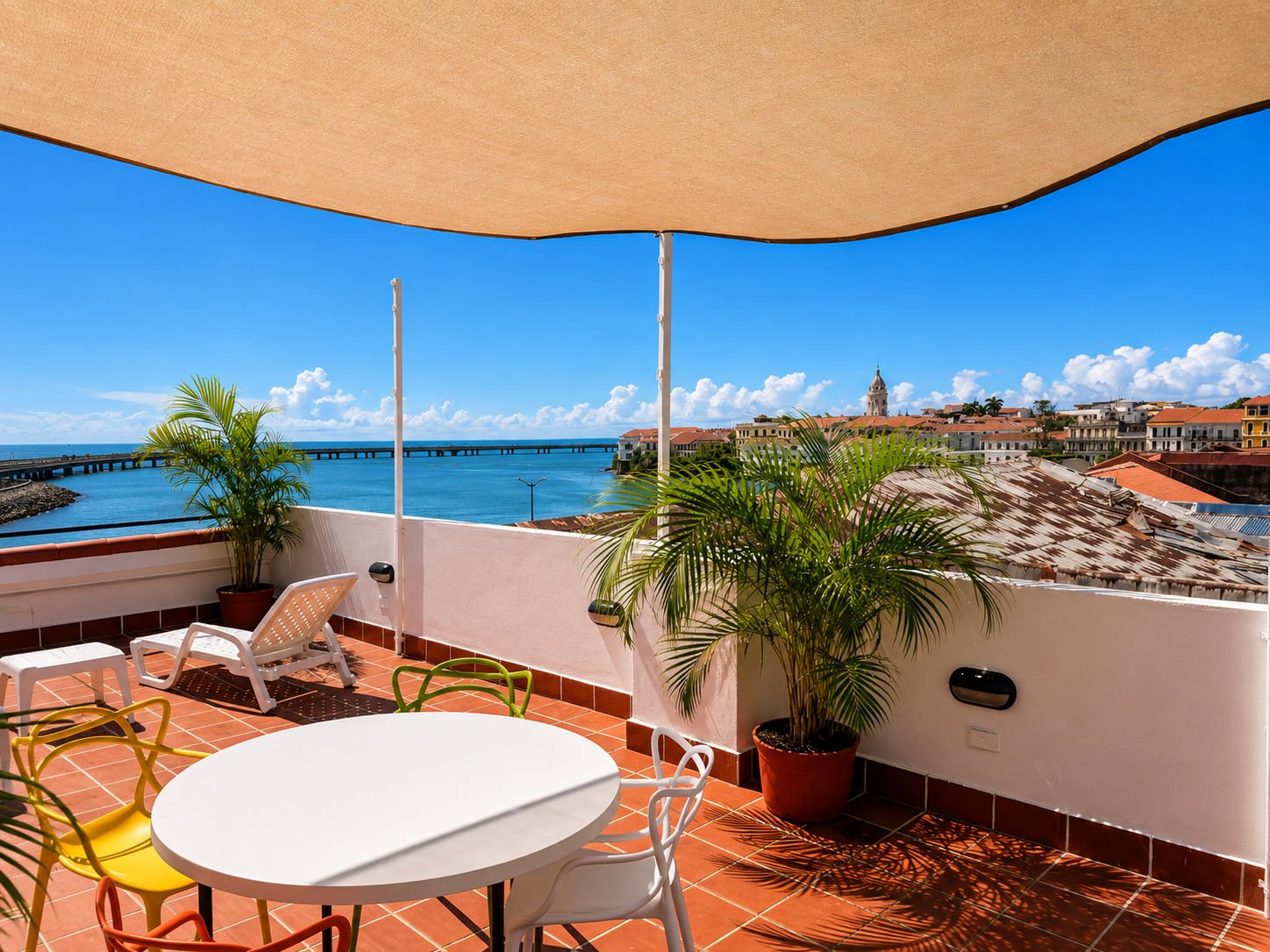Terrace overlooking Casco Viejo