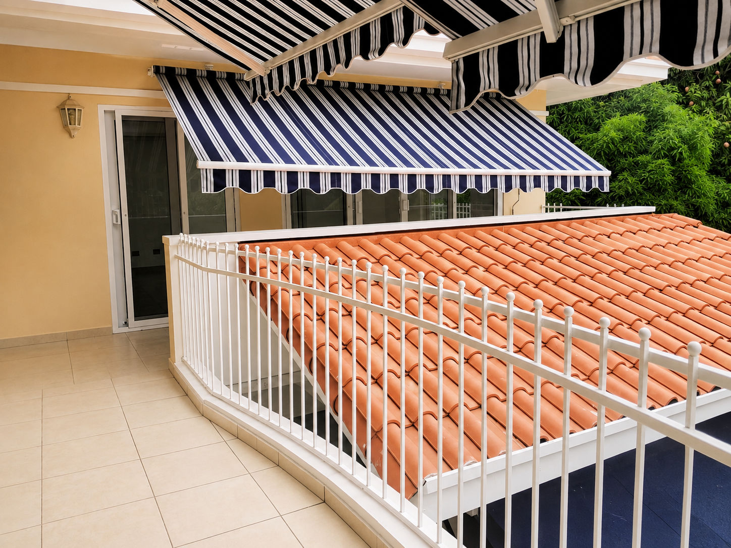 Upper outdoor balcony