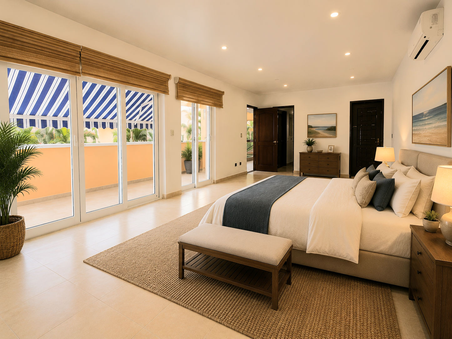Expanded primary bedroom